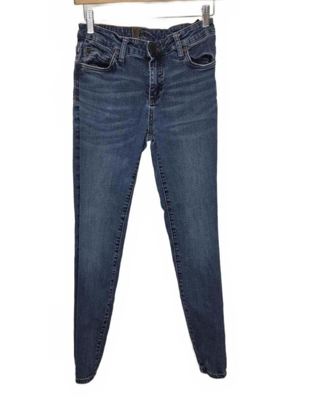 Kut From Kloth Minimalist Dark Wash Skinny Jeans 99% Cotton Size 2